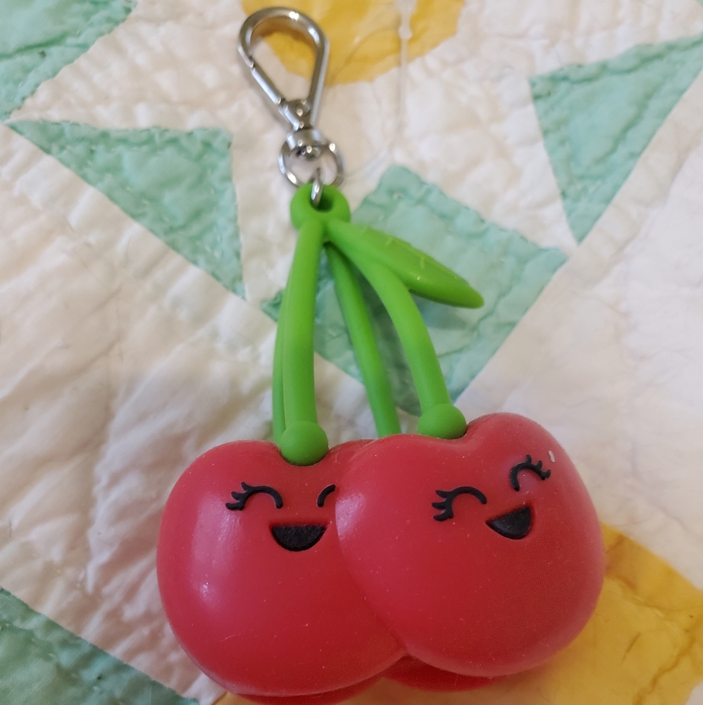 Cute Red Cherry Sanitizer Holder